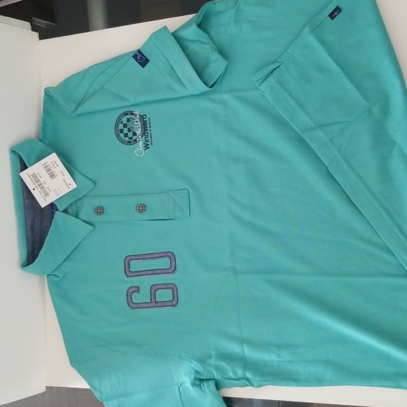 Windward sailing Men's Golf shirt - NWT - Size M - 4XL stretch - by Engbes - Picture 5 of 8